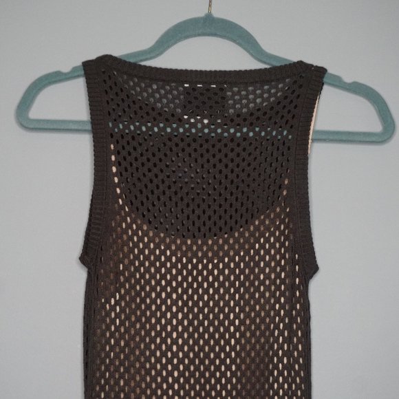 New Addison Women Dark Gray with Beige Slip Dress size M/L - Picture 8 of 11
